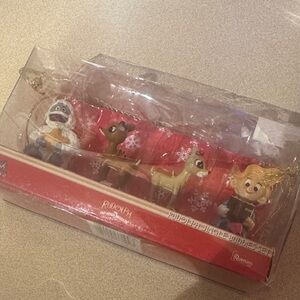 Rudolph Jingle Buddies Ornament Set - Red and Gold